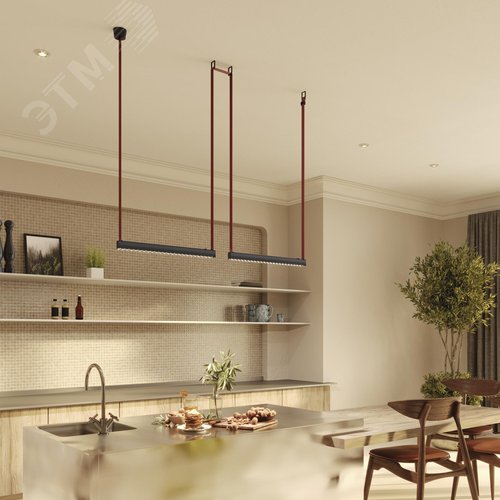 Светильник подвесной Points Parity 3000K 24Вт 40 град черный - фото 2