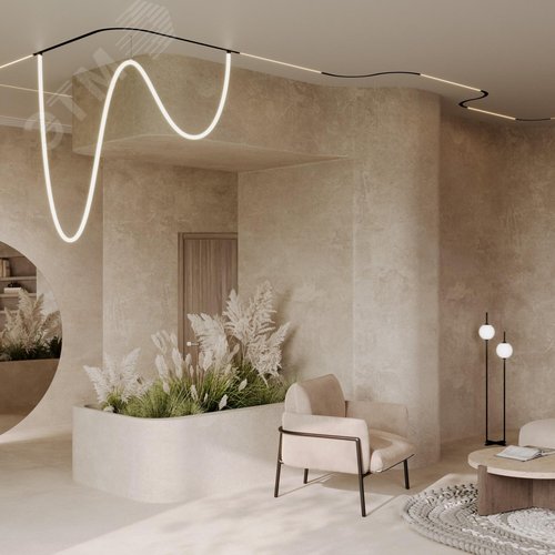 Коннектор радиусный R300 Exility встраиваемый под ГКЛ 9,5мм белый - фото 2