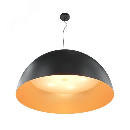 Светильник подвесной Dome E27х5х60W Черный - фото 1