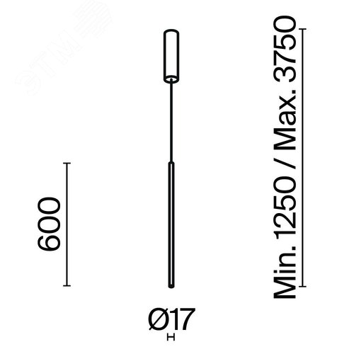 Светильник подвесной Halo LED 11W Латунь - фото 2