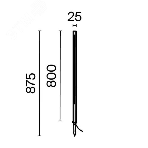 Светильник ландшафтный Outdoor Pole IP 65 LED 12W 3000 K Графит - фото 2