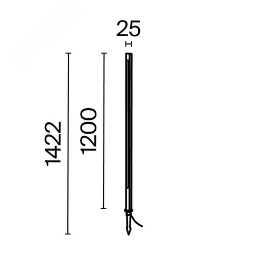 Светильник ландшафтный Outdoor Pole IP 65 LED 18W 3000 K Графит - фото 2