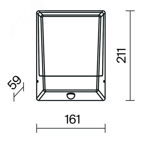 Светильник настенный (бра) Outdoor Row IP 44 LED 9W 3000 K Графит - фото 2