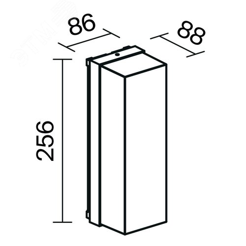 Светильник настенный (бра) Outdoor Conf IP 65 E27х1х15W Графит - фото 2