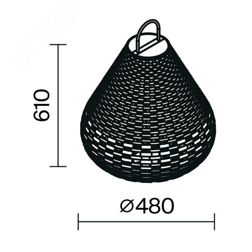 Светильник ландшафтный Outdoor Plet IP 65 LED 5W 3000 K Черный - фото 2
