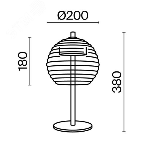 Изображение товара Светильник настольный Mystic LED 8W Латунь (шт)