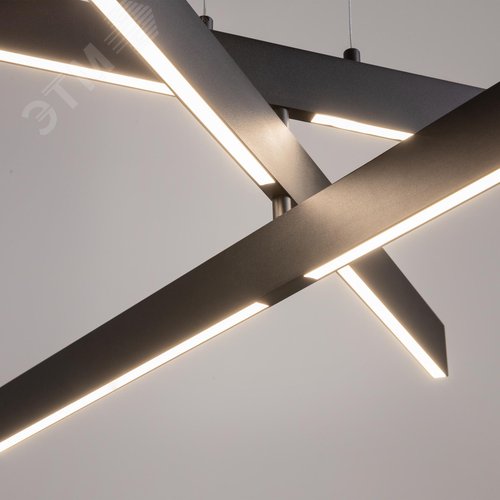 Светильник подвесной Origami LED 48W Черный - фото 2