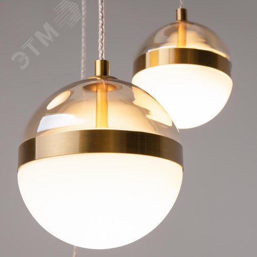 Светильник подвесной Area LED 58W Черный и Латунь - фото 2