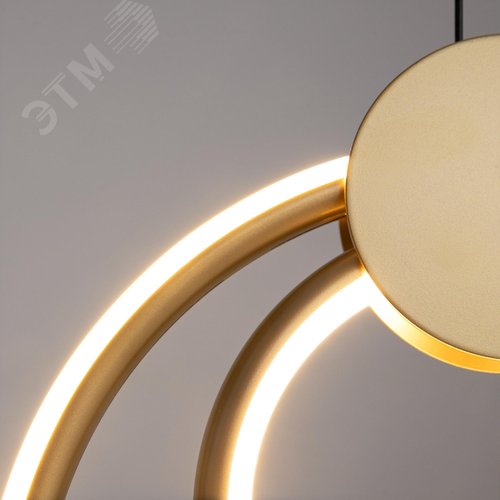 Светильник подвесной Link LED 20W Черный и Латунь - фото 2