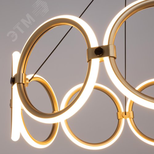 Светильник подвесной Link LED 39W Черный и Латунь - фото 2