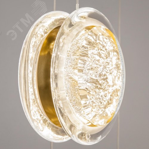 Светильник подвесной Pharao LED 56W Черный и Латунь - фото 2