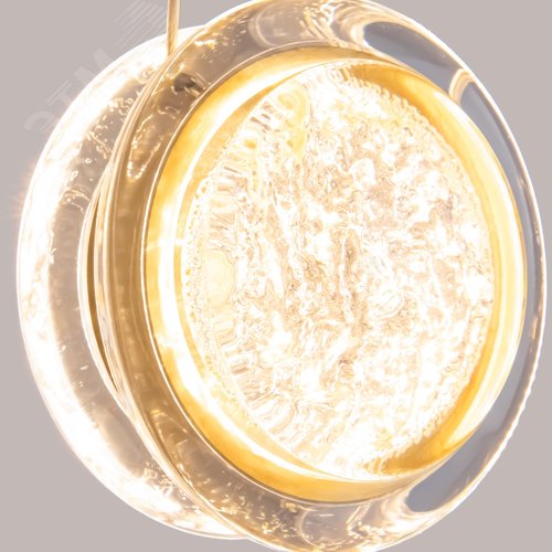 Светильник подвесной Pharao LED 7W Черный и Латунь - фото 2