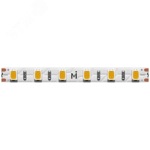 Лента светодиодная 24В 2835 9,6Вт/м 3000К 5м IP 20 - фото 1