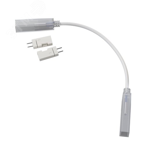 Коннектор двусторонний с проводом для светодиодной ленты 220В - фото 1