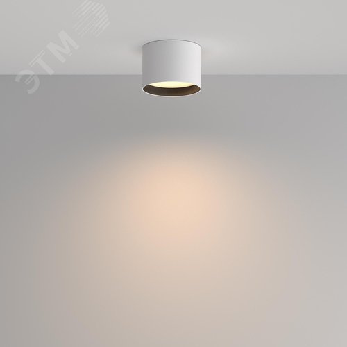 Светильник потолочный Glare 3000К 7Вт 120 град IP44 белый - фото 4