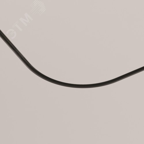 Коннектор радиусный R300 Exility встраиваемый под ГКЛ 9,5мм черный - фото 2