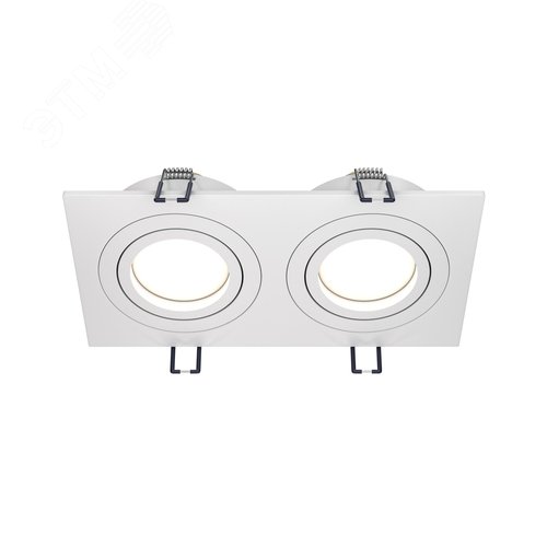 Светильник встраиваемый Atom , под лампу GU10 2x10Вт, Белый, двойной, 25х175х92мм - фото 1