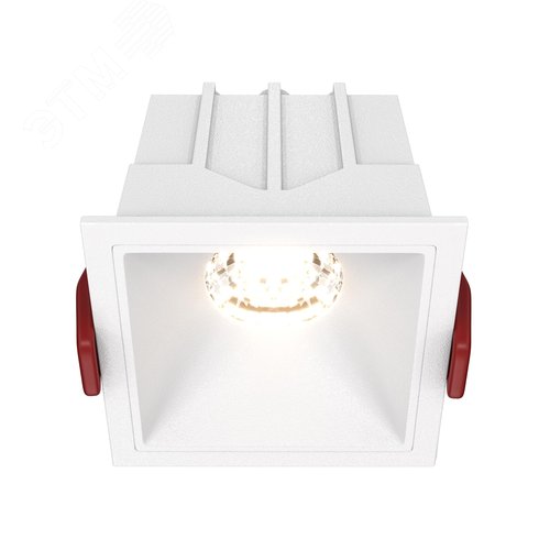 Светильник встраиваемый Downlight Alfa LED 3000K 1x10Вт 36 град Dim Triac IP20 CRI90 Белый квадрат 52х65х65мм 500Лм - фото 1