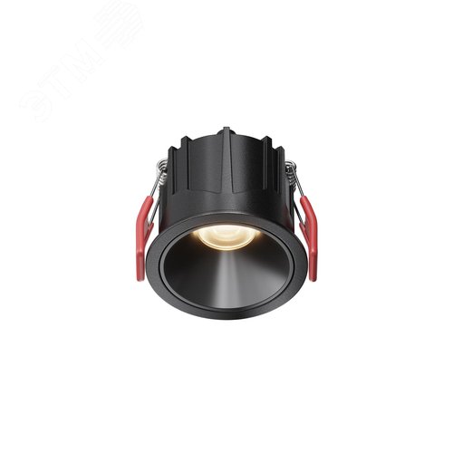 Светильник встраиваемый Downlight Alfa LED 3000К 10Вт 50 град IP20 CRI90 Черный круглый 52х65мм 950Лм - фото 1
