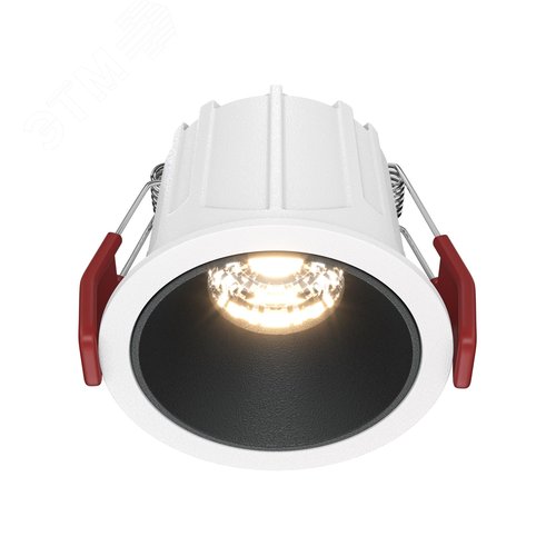 Светильник встраиваемый Downlight Alfa LED 3000K 10Вт 36 град IP20 CRI90 Бело-черный круглый 52х65мм 450Лм - фото 1