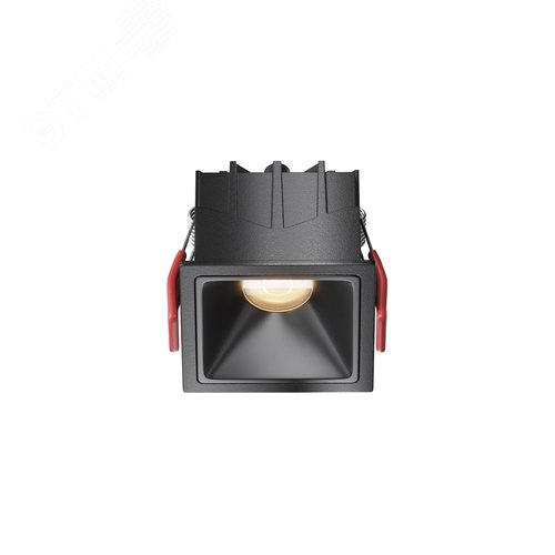 Светильник встраиваемый Downlight Alfa LED 3000K 10Вт 50 град IP20 CRI90 Черный квадрат 52х65х65мм 870Лм - фото 1