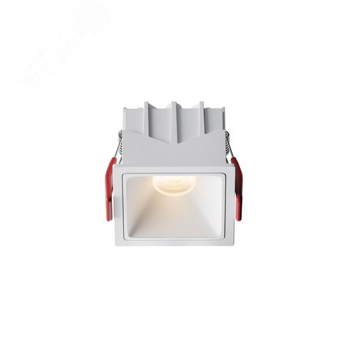 Светильник встраиваемый Downlight Alfa LED 3000К 10Вт 50 град IP20 CRI90 Белый квадрат 52х65х65мм 890Лм - фото 1