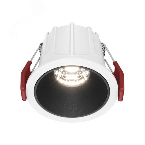 Светильник встраиваемый Downlight Alfa LED 4000K 10Вт 36 град IP20 CRI90 Бело-черный круглый 52х65мм 500Лм - фото 1