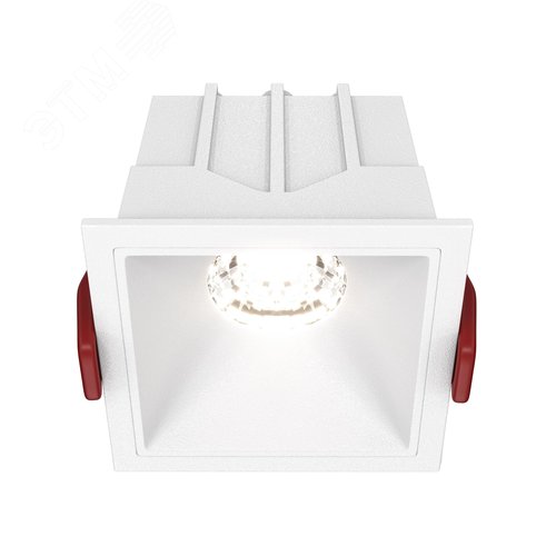 Светильник встраиваемый Downlight Alfa LED 4000K 10Вт 36 град IP20 CRI90 Белый квадрат 52х65х65мм 550Лм - фото 1