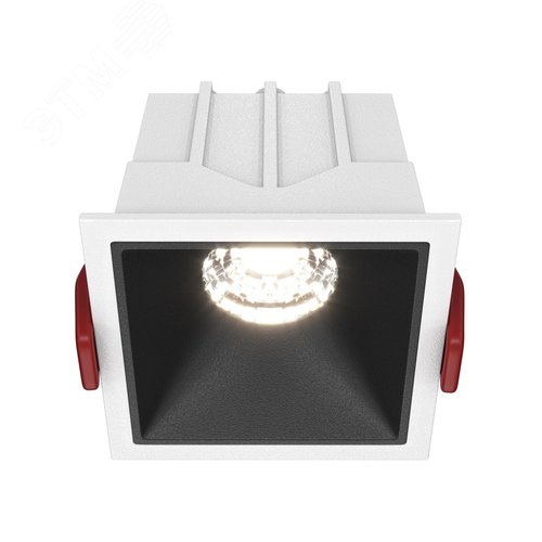 Светильник встраиваемый Downlight Alfa LED 4000K 10Вт 36 град IP20 CRI90 Бело-черный квадрат 52х65х65мм 500Лм - фото 1