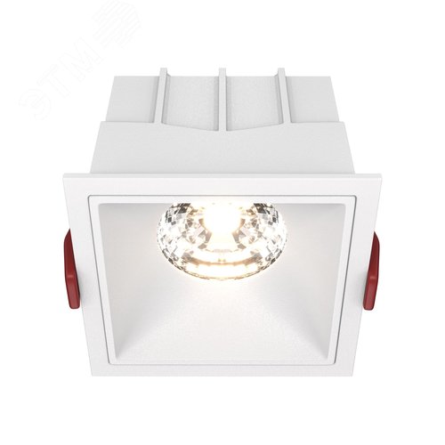 Светильник встраиваемый Downlight Alfa LED 3000K 1x15Вт 36 град Dim Triac IP20 CRI90 Белый квадрат 63х85х85мм 1150Лм - фото 1