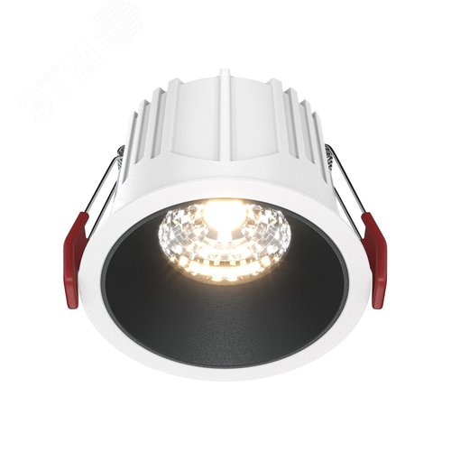 Светильник встраиваемый Downlight Alfa LED 3000K 15Вт 36 град IP20 CRI90 Бело-черный круглый 63х85мм 1050Лм - фото 1