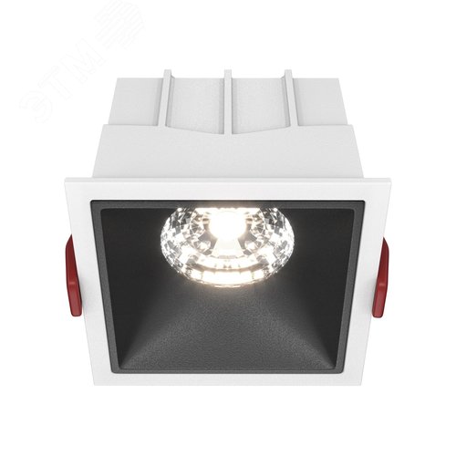 Светильник встраиваемый Downlight Alfa LED 4000K 1x15Вт 36 град Dim Triac IP20 CRI90 Бело-черный квадрат 63х85х85мм 1150Лм - фото 1