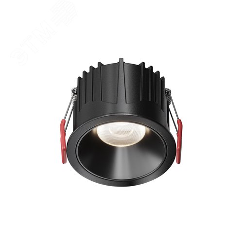 Светильник встраиваемый Downlight Alfa LED 4000K 15Вт 60 град IP20 CRI90 Черный круглый 63х85мм 1610Лм - фото 1