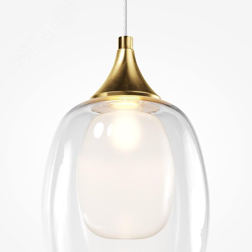 Светильник подвесной Aura E14х1х40W Латунь - фото 2