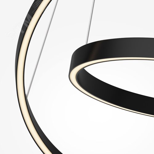 Светильник подвесной Rim LED 57W Черный - фото 2