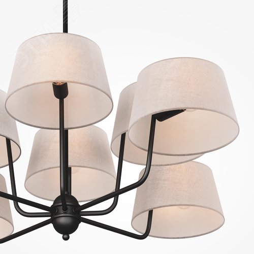 Светильник подвесной Modesto E14х8х40W Черный - фото 2