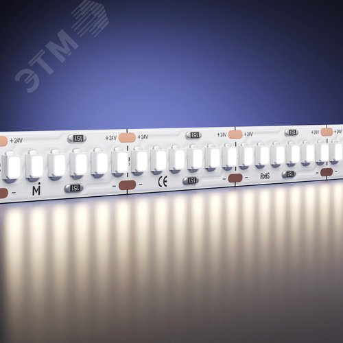 Лента светодиодная 24В 2835 19,2Вт/м 4000K 5м IP20 - фото 2