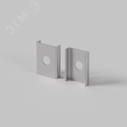 Комплект креплений (для профиля ALM-0809-S-2M) 4 шт., серебро - фото 2