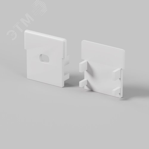 Комплект заглушек (для профиля ALM-2626-S-2M) 2 шт., серый - фото 2