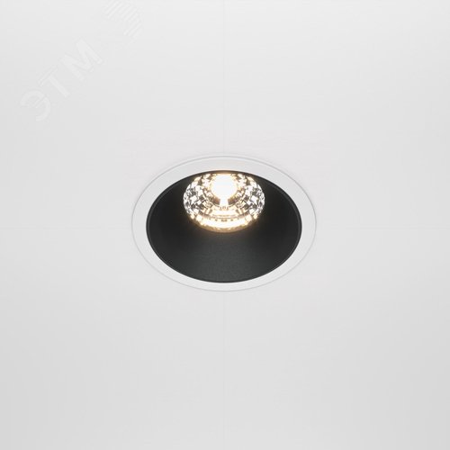 Светильник встраиваемый Downlight Alfa LED 3000K 15Вт 36 град IP20 CRI90 Бело-черный круглый 63х85мм 1050Лм - фото 4