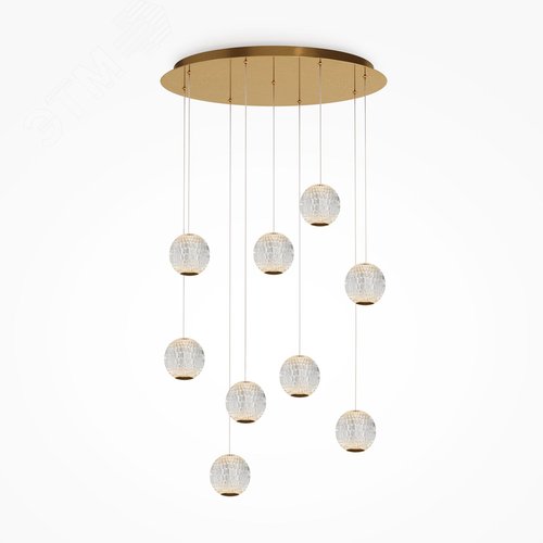 Светильник подвесной Sapphire LED 56W Латунь - фото 2