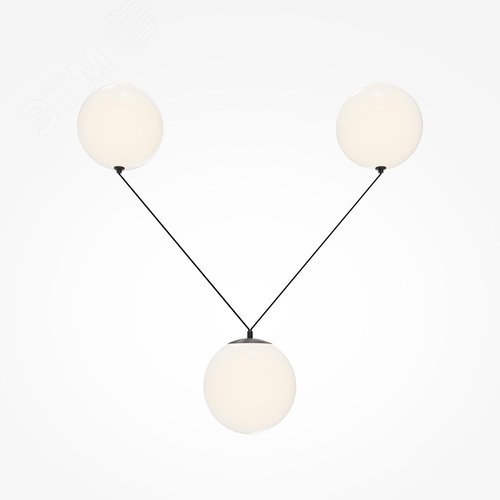 Светильник подвесной Twins LED 26W Черный - фото 2