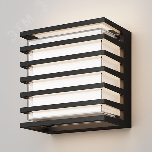 Светильник настенный (бра) Outdoor Downing Street IP 65 LED 10W 3000 K Черный - фото 2