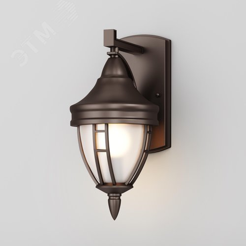 Светильник настенный (бра) Outdoor Rivoli IP 44 E27х1х60W Черный - фото 1