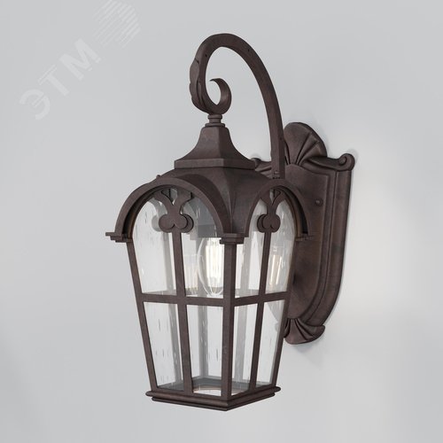 Светильник настенный (бра) Outdoor Albion IP 44 E27х1х60W Бронза Антик - фото 2