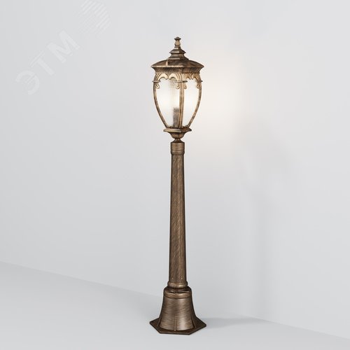 Светильник ландшафтный Outdoor Fleur IP 44 E27х1х60W Черный с Золотом - фото 2