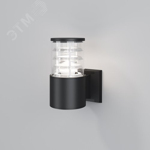 Светильник настенный (бра) Outdoor Bronx IP 54 E27х1х60W Черный - фото 2
