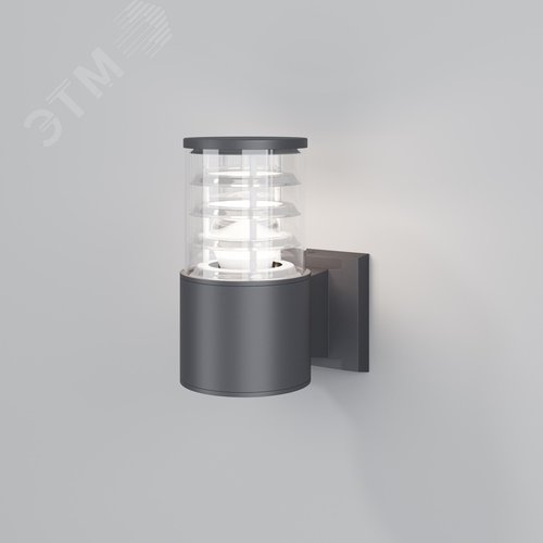 Светильник настенный (бра) Outdoor Bronx IP 54 E27х1х60W Серый - фото 1