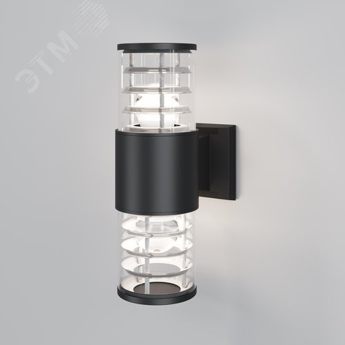 Светильник настенный (бра) Outdoor Bronx IP 54 E27х2х60W Черный - фото 2