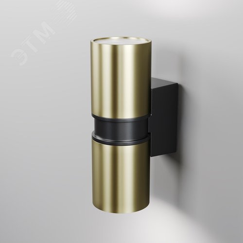 Светильник настенный (бра) Outdoor Bowery IP 54 GU10х2х50W Латунь - фото 2